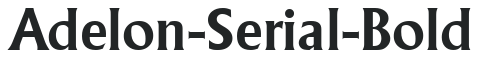 Adelon-Serial-Bold letters preview