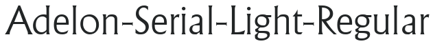 Adelon-Serial-Light-Regular letters preview