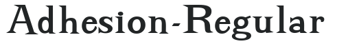 Adhesion-Regular letters preview