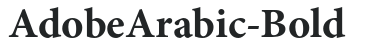 AdobeArabic-Bold preview