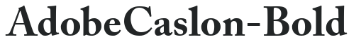 AdobeCaslon-Bold preview