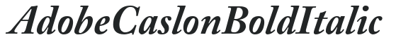 Adobe Caslon Bold Italic preview