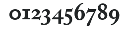 AdobeCaslonExpert-Bold numbers preview
