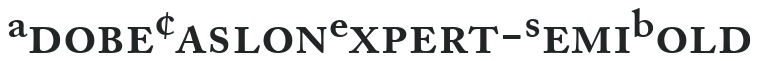 AdobeCaslonExpert-SemiBold preview