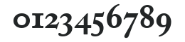 AdobeCaslonOldstyleFigures-Bold numbers preview