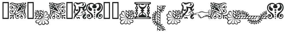 Adobe Caslon Ornaments preview