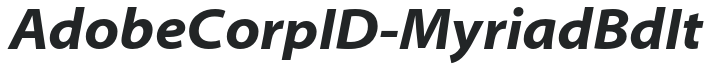 AdobeCorpID-MyriadBdIt preview