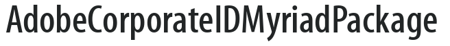 AdobeCorporateIDMyriadPackage preview