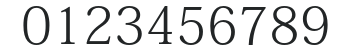AdobeFangsongStd-Regular numbers preview