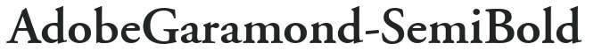 AdobeGaramond-SemiBold preview