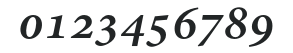 AdobeHebrew-BoldItalic numbers preview