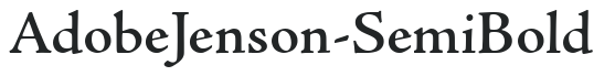 AdobeJenson-SemiBold preview