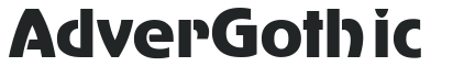 AdverGothic preview