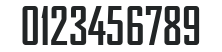 Agency Bold numbers preview