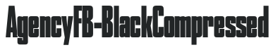 AgencyFB-BlackCompressed preview