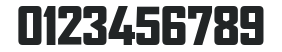 AgencyFB Black numbers preview