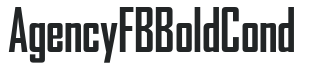 AgencyFB Bold Cond preview