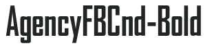 AgencyFBCnd-Bold preview