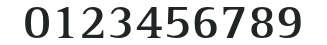 AgfaRotisSerif-Bold numbers preview