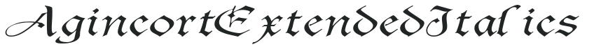 AgincortExtended Italics preview