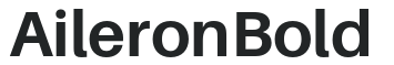 Aileron Bold preview