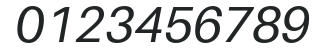 Aileron Italic numbers preview