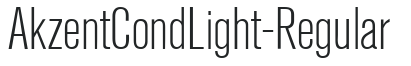 AkzentCondLight-Regular preview