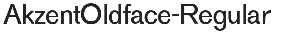 AkzentOldface-Regular preview