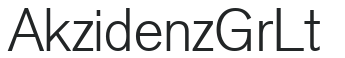 Akzidenz Gr Lt preview