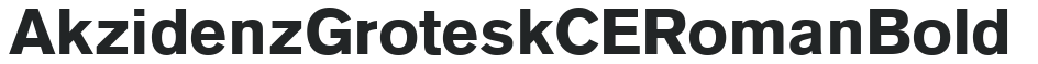 Akzidenz Grotesk CE Roman Bold preview