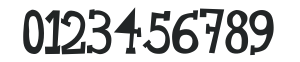 Alan Font numbers preview