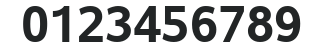 Albany Bold numbers preview