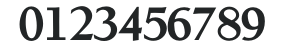 AlbertanBoldL numbers preview