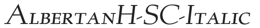 AlbertanH-SC-Italic preview