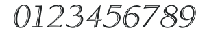 AlbertanInlineItalic numbers preview
