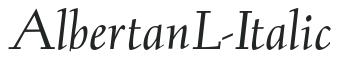AlbertanL-Italic preview