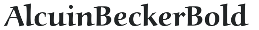 Alcuin_Becker_Bold preview