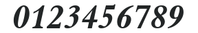 Aldine 401 HU Bold Italic numbers preview