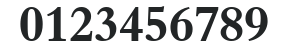 Aldine 401 HU Bold numbers preview
