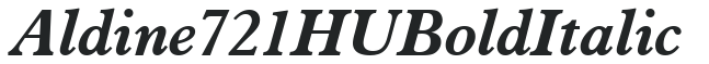 Aldine 721 HU Bold Italic preview