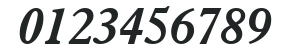 Aldine 721 HU Bold Italic numbers preview