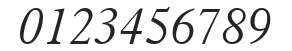 Aldine 721 LHU Light Italic numbers preview