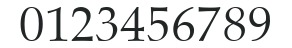 AldusRoman numbers preview