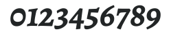 Alegreya Bold Italic numbers preview