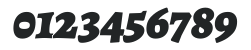Alegreya SC Black Italic numbers preview
