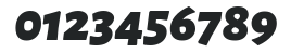 Alegreya Sans Black Italic numbers preview