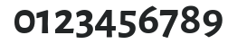 Alegreya Sans Bold numbers preview