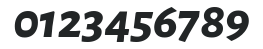 Alegreya Sans ExtraBold Italic numbers preview