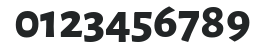 Alegreya Sans ExtraBold numbers preview
