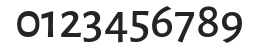Alegreya Sans Medium numbers preview